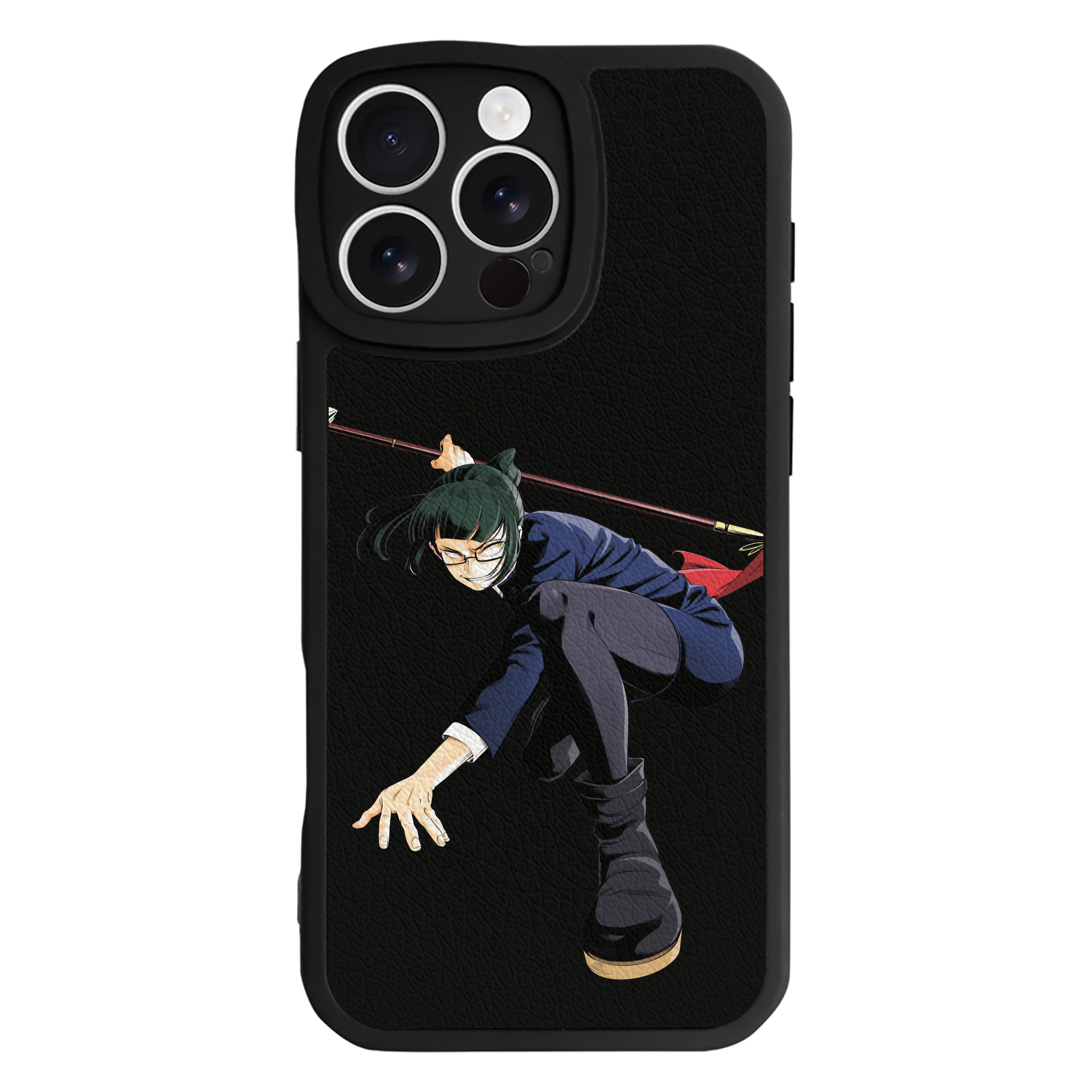 （画像用） 呪術廻戦 Jujutsu Kaisen 【iPhone 16シリーズ対応】シリコンスマホケース（レザー調） 材質：シリコン